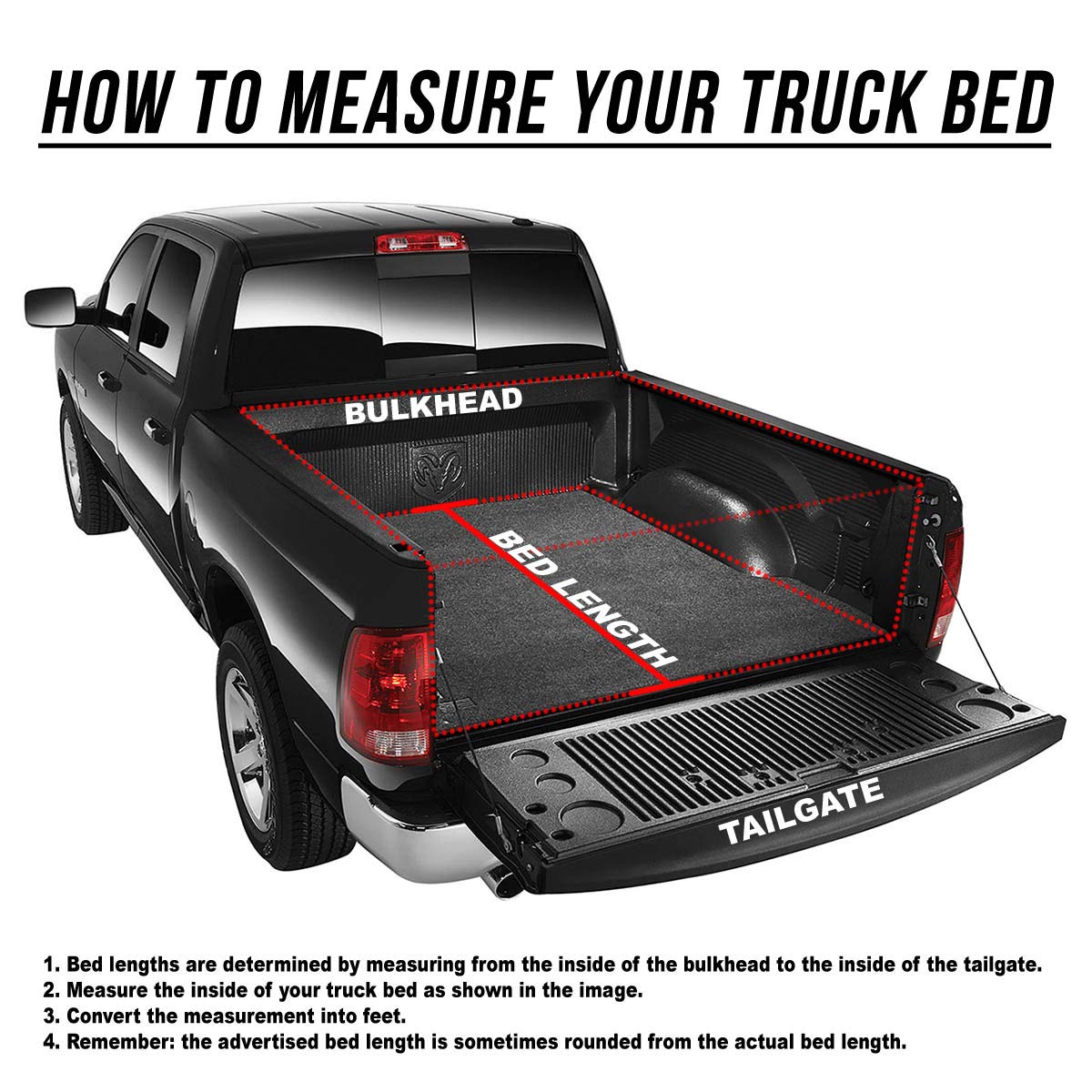 DNA Motoring TTC-RU-034 Truck Bed Soft Vinyl Roll-Up Tonneau Cover Compatible with 07-13 Silverado/Sierra 1500 6.5Ft Bed